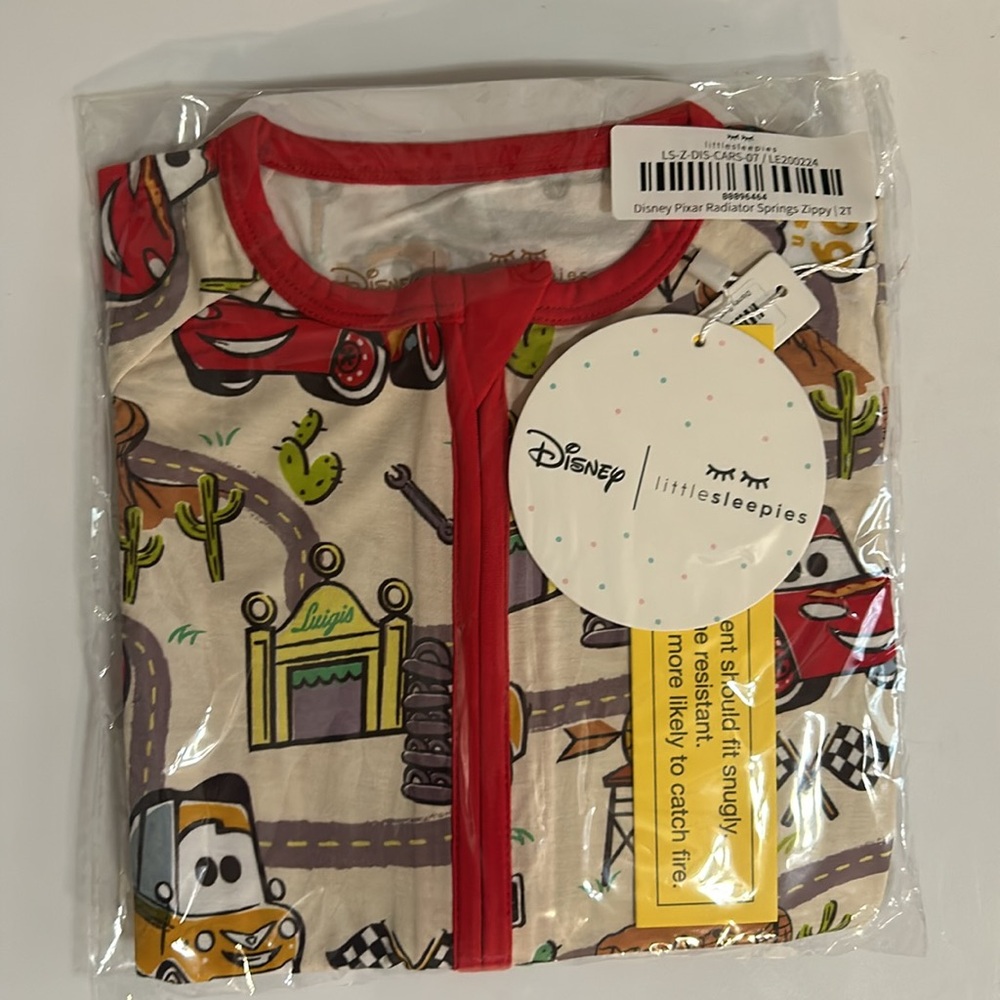 Little Sleepies Cars Radiator Springs Zippy SZ 6-12 - Picture 3 of 3